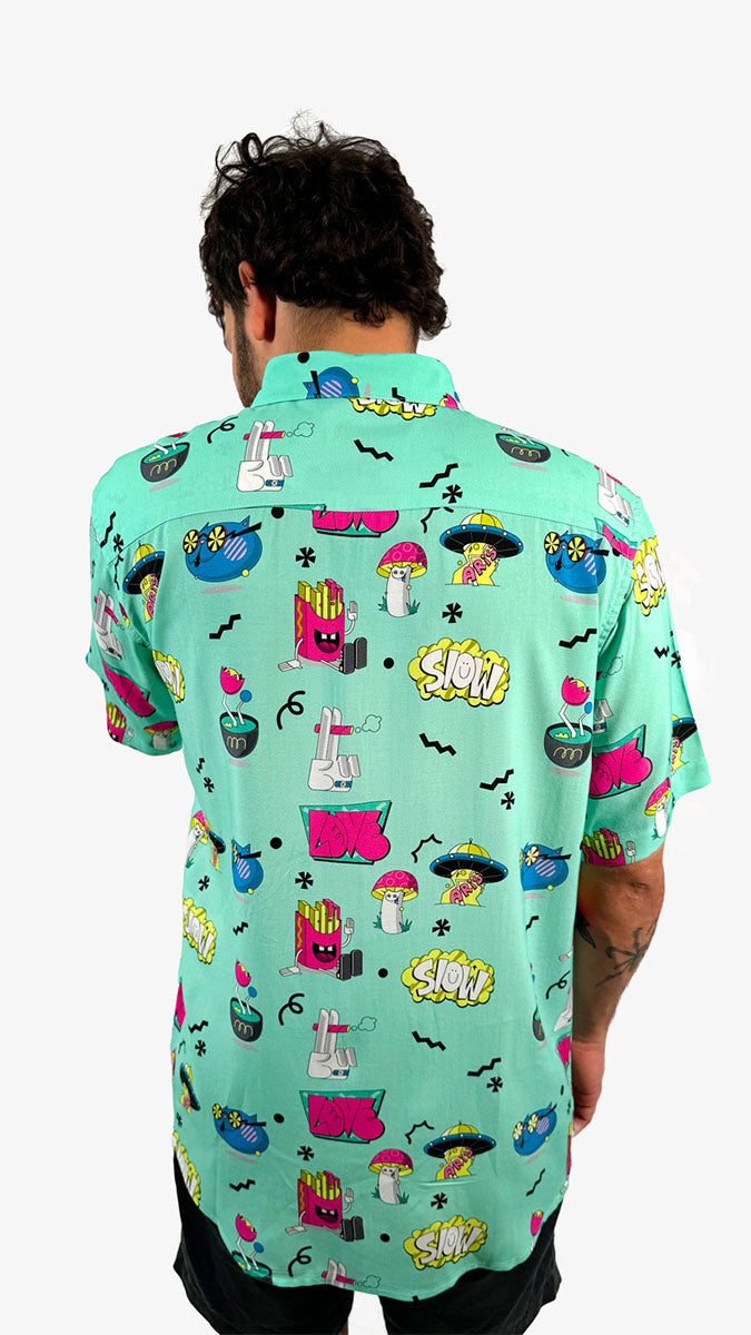 Camisa Slow mint