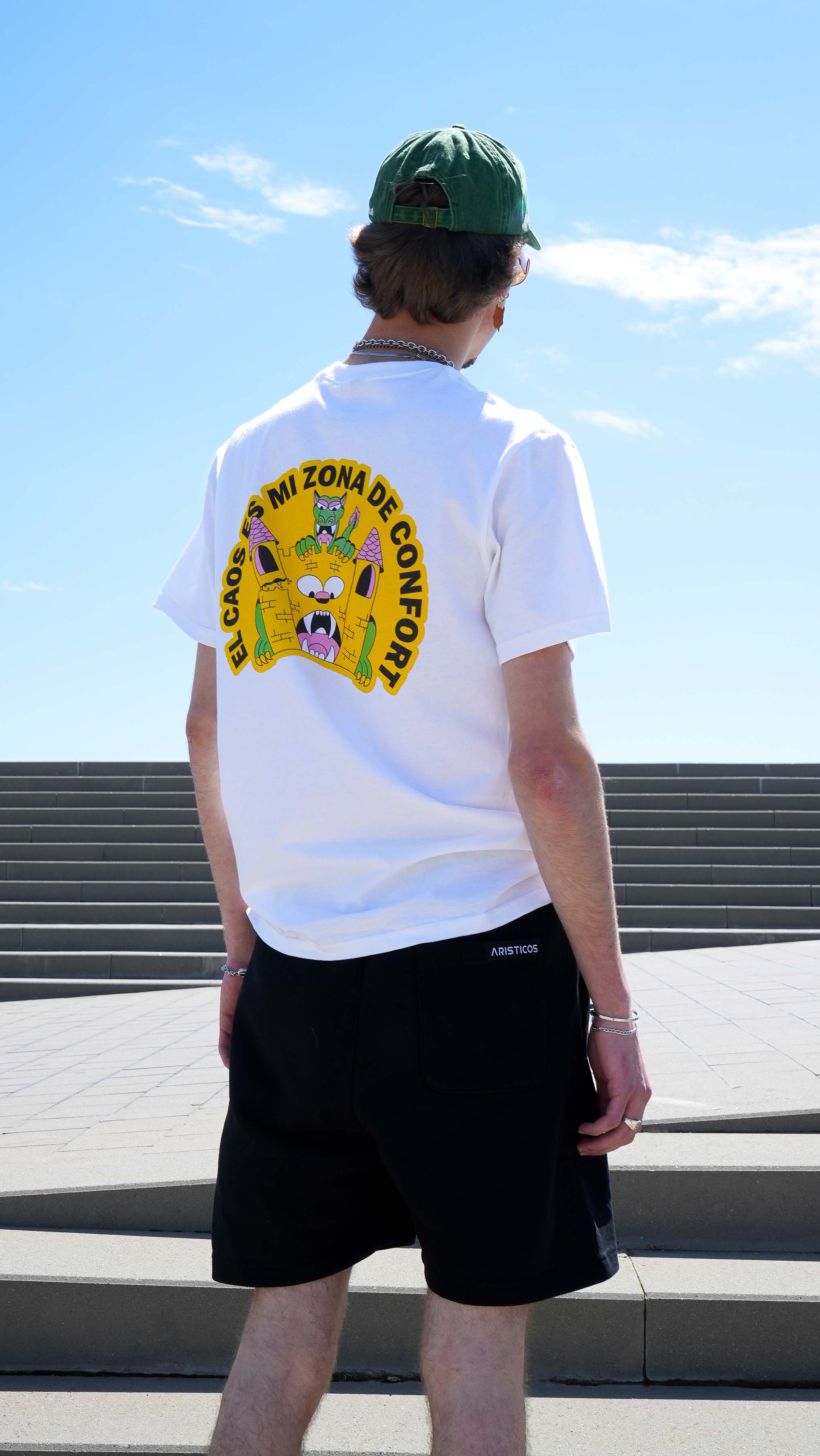 Camiseta Caos + Gorra Alien café