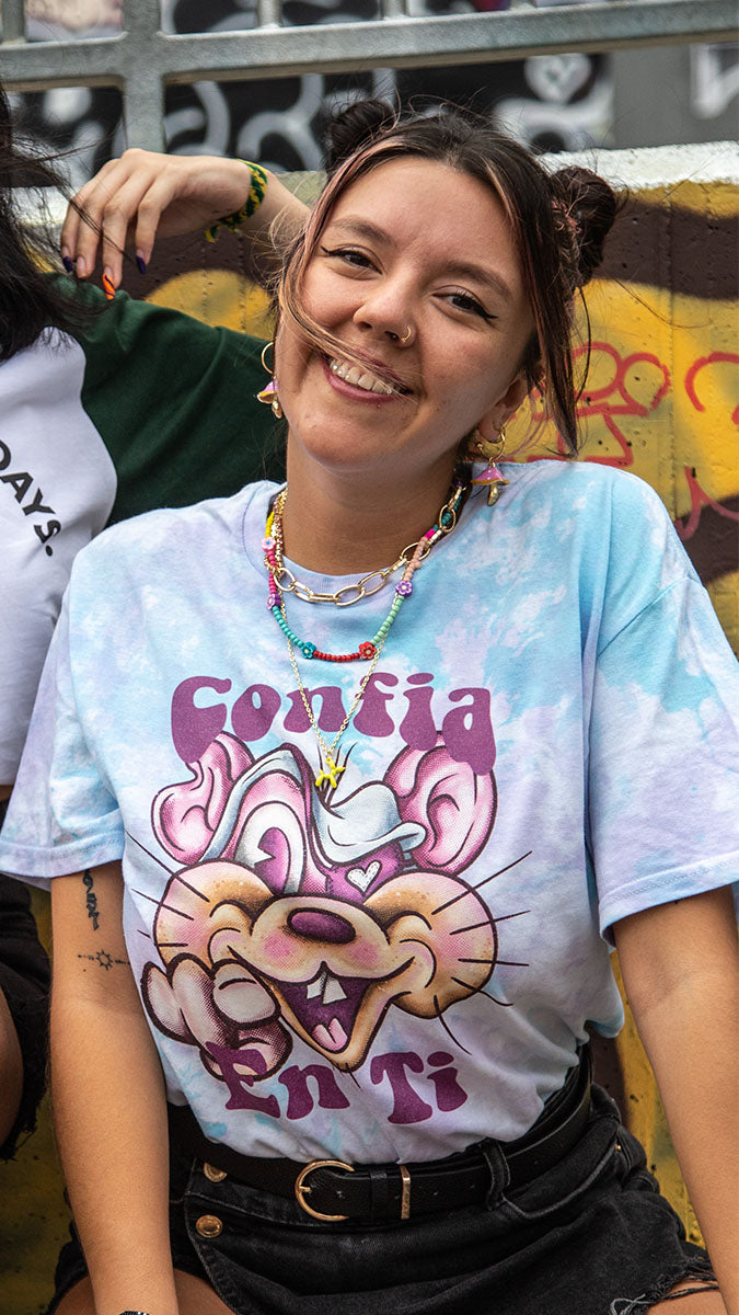 Tie dye t-shirt trust in yourself