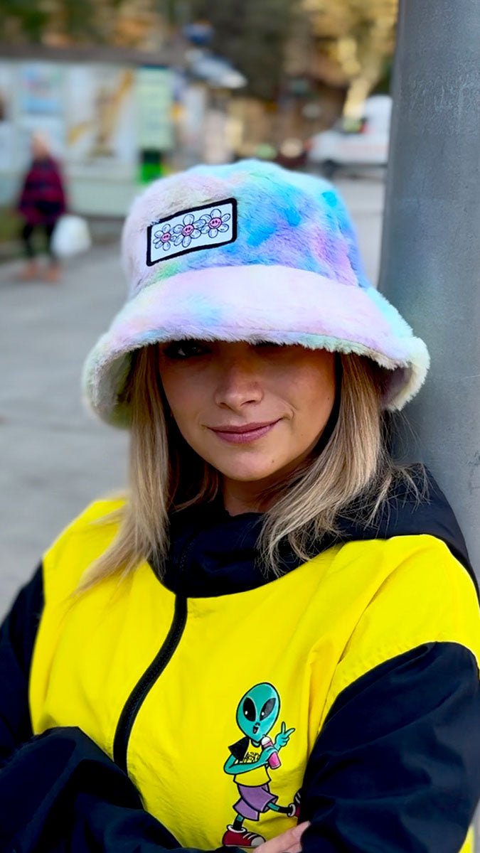 Sombrero Tie dye fluffy Daisy