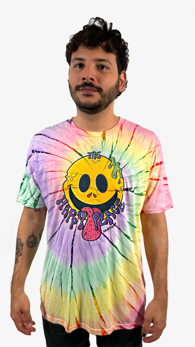 Camiseta Tie Dye Happy Place