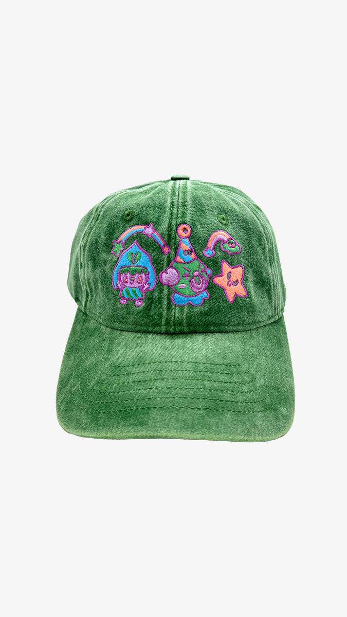 Camiseta Policía negra + Gorra Lovely green