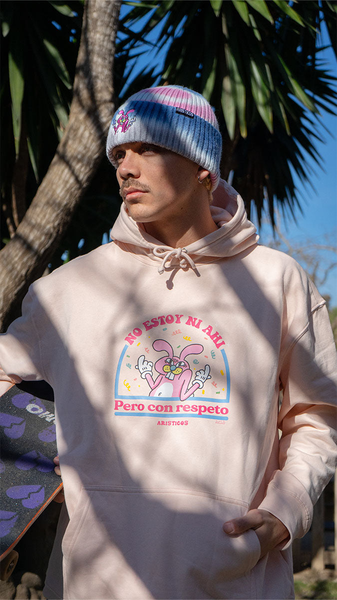 Sudadera con capucha rosa – No estoy ni ahí