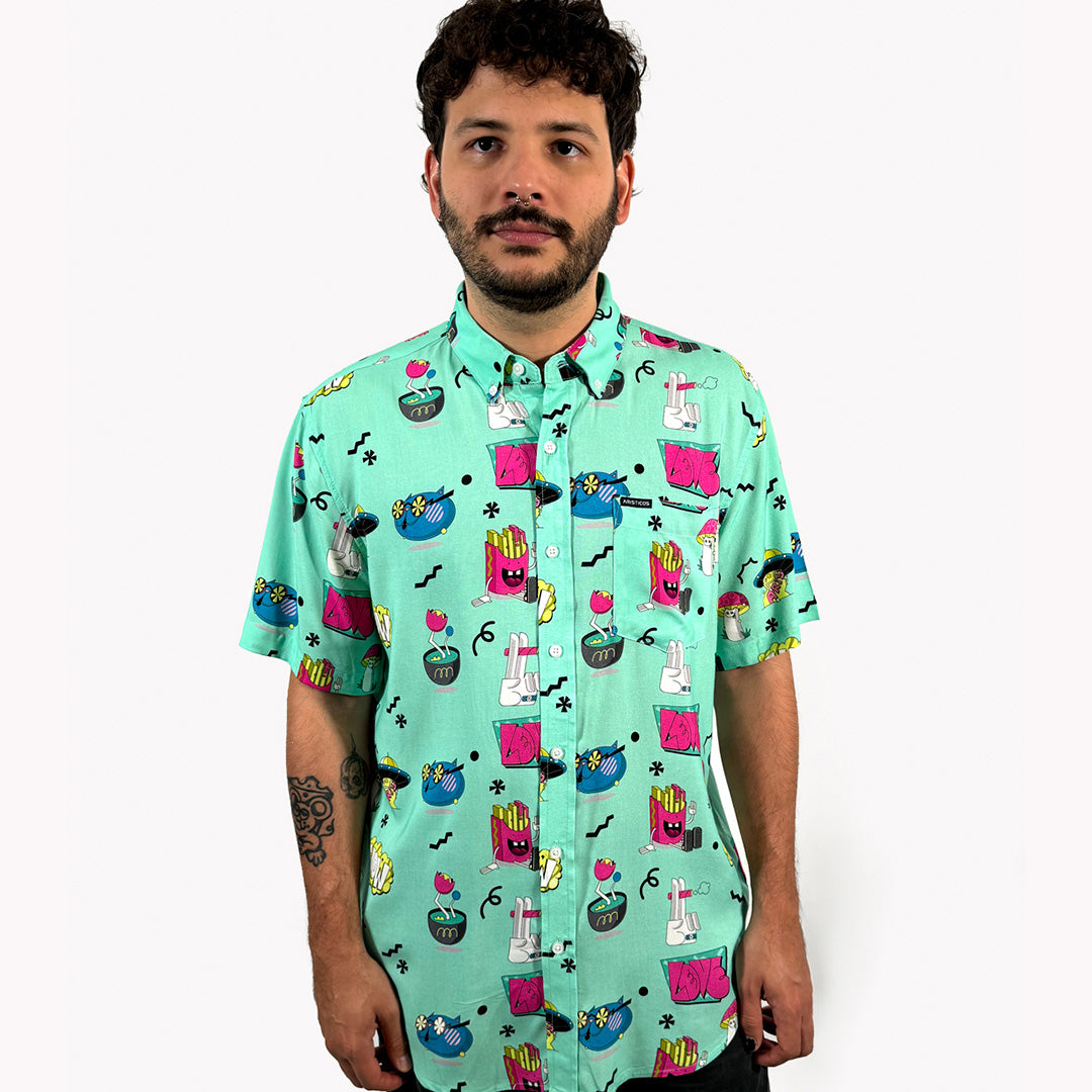 Camisa Slow mint