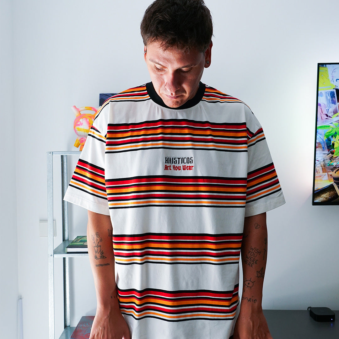 Camiseta Lucky Flames Striped