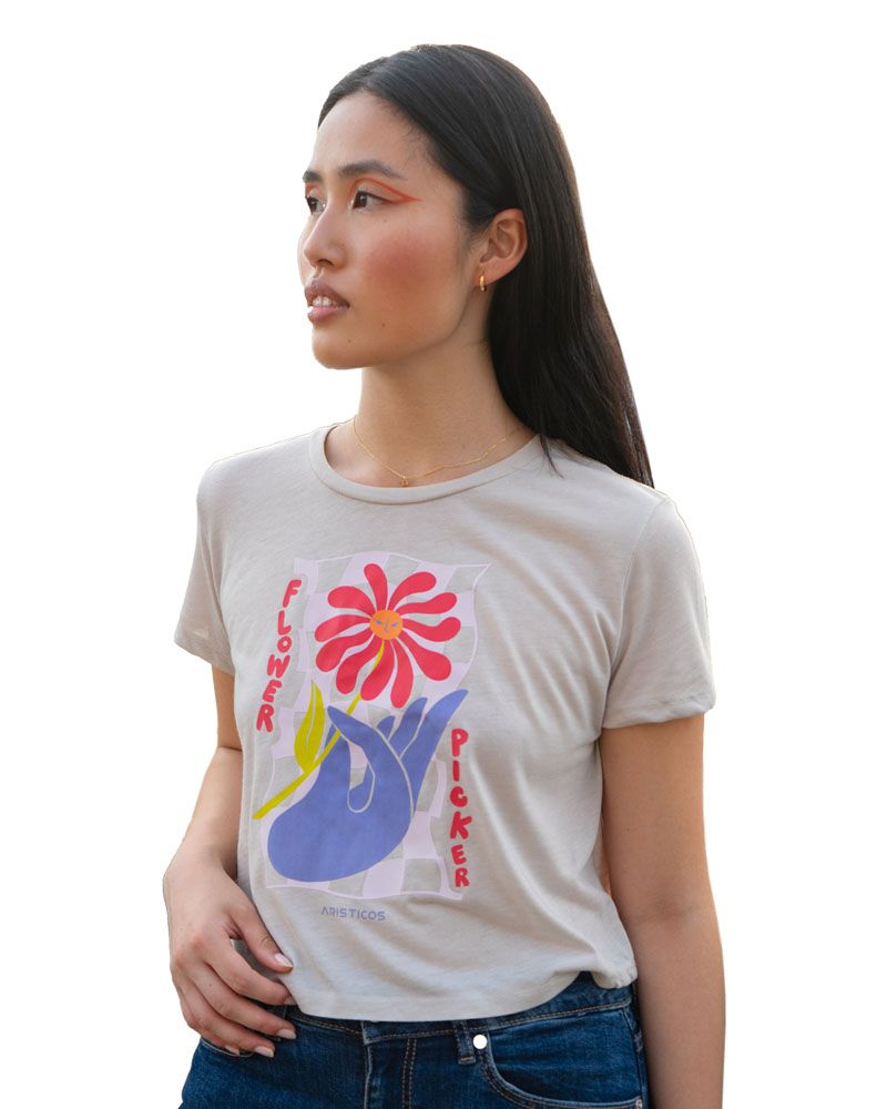Flower Picker Crop T-Shirt