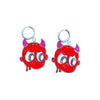 Stainless steel earrings with Devil design