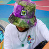 Tie dye fluffy alien hat