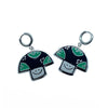 Stainless steel earrings with Smile Mushroom design