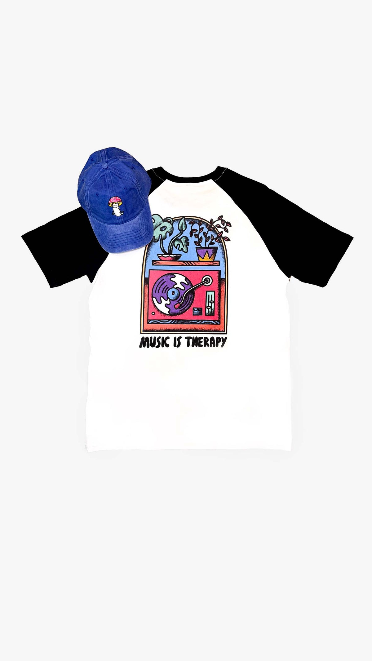 Camiseta Music therapy + Gorra Mush