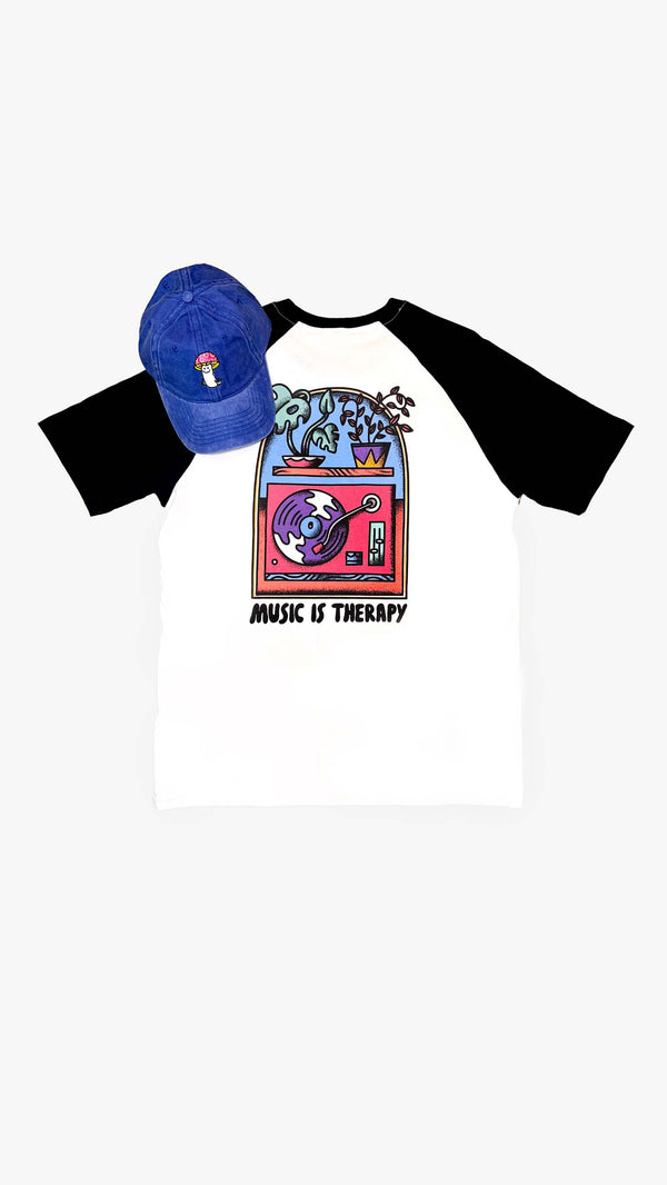 Camiseta Music therapy + Gorra Mush