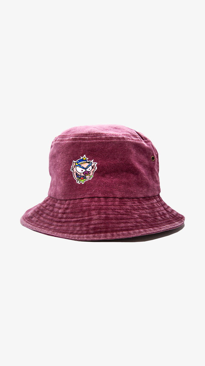 bucket hat pig