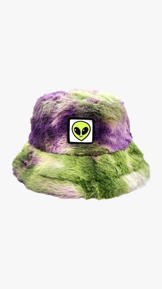 Sombrero Tie dye fluffy alien