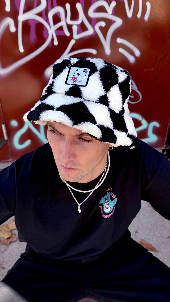 Sombrero fluffy panda