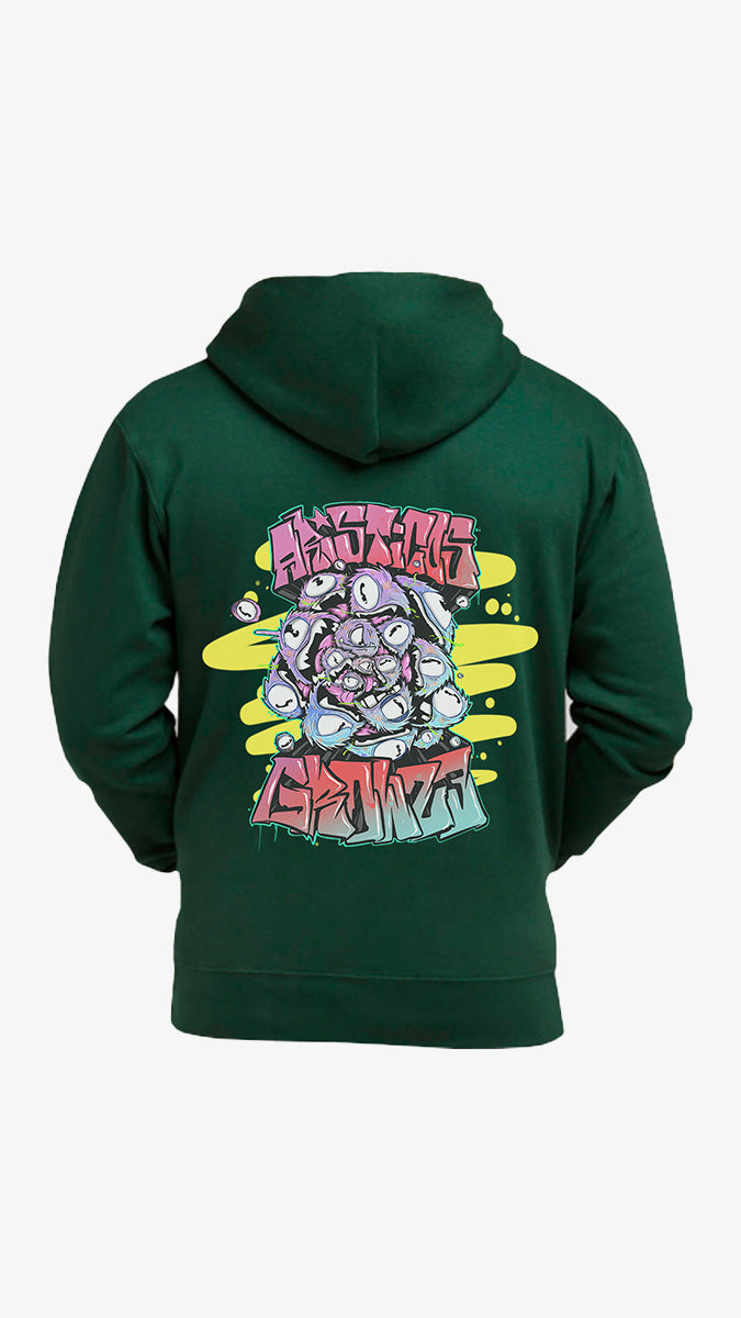 Sudadera Graffiti Grow23 con capucha