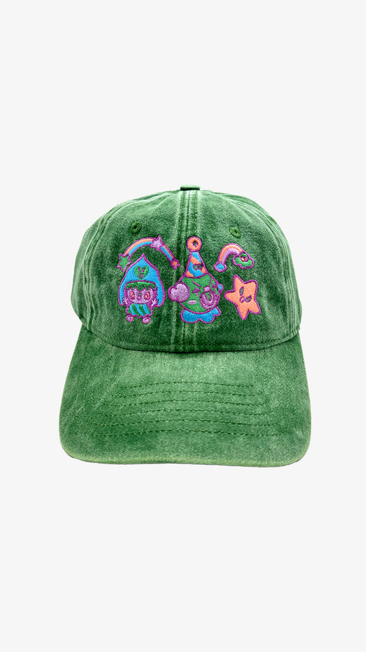 Camiseta Policía negra + Gorra Lovely green