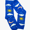 Calcetin con diseño del cielo