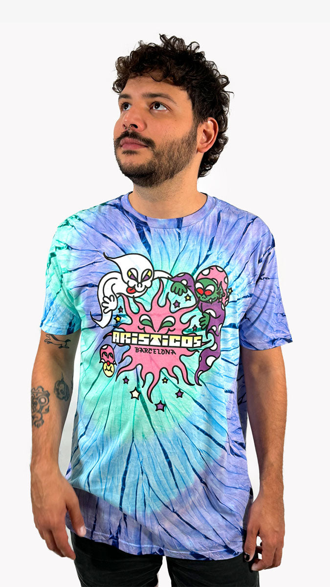 Tie Dye Waste folder T-shirt