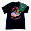 Camiseta Policía negra + Gorra Lovely green
