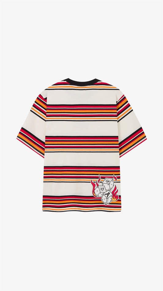 Camiseta Lucky Flames Striped