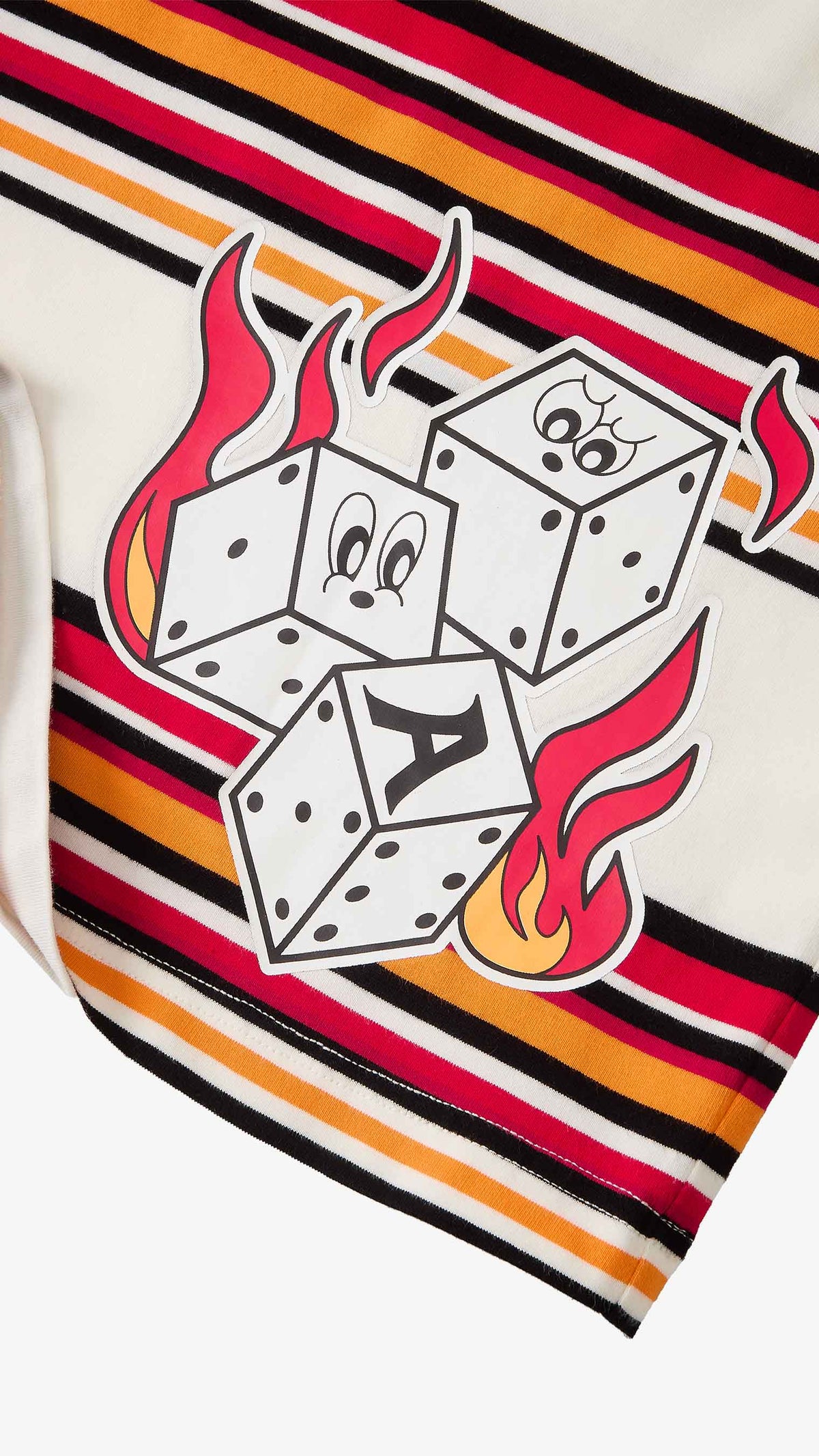 Camiseta Lucky Flames Striped