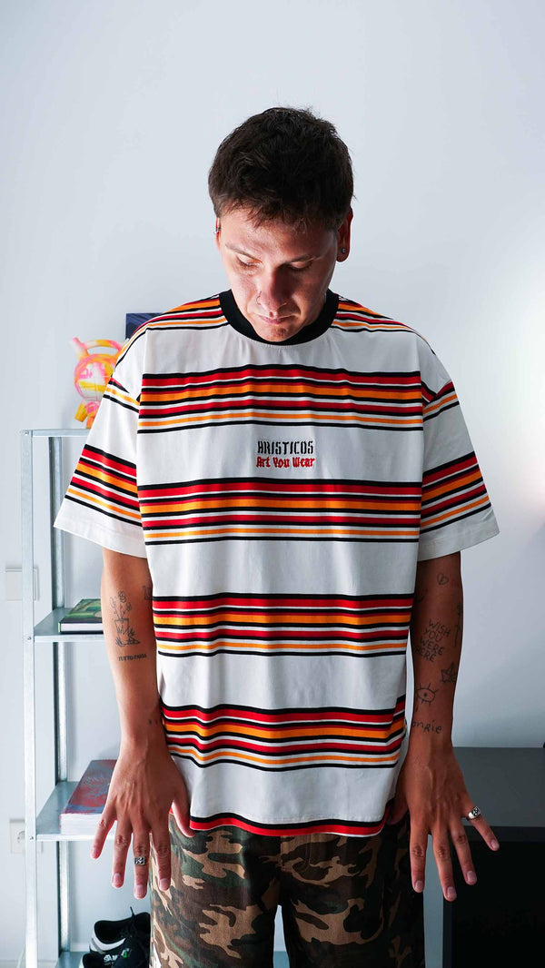Camiseta Lucky Flames Striped