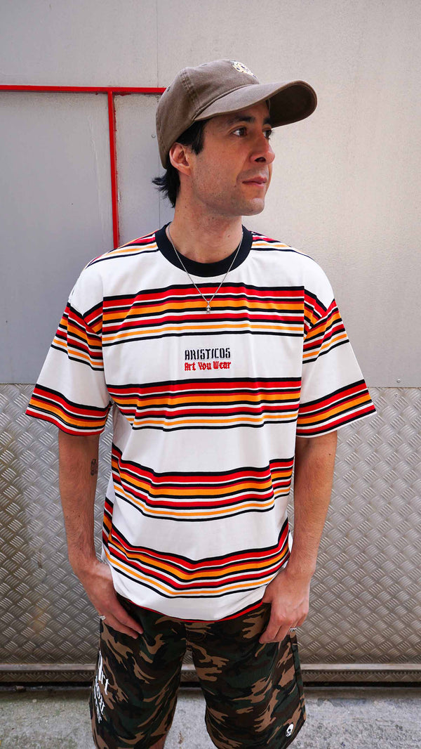Camiseta Lucky Flames Striped