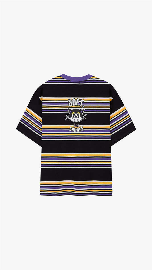 Camiseta Soft but Savage Striped