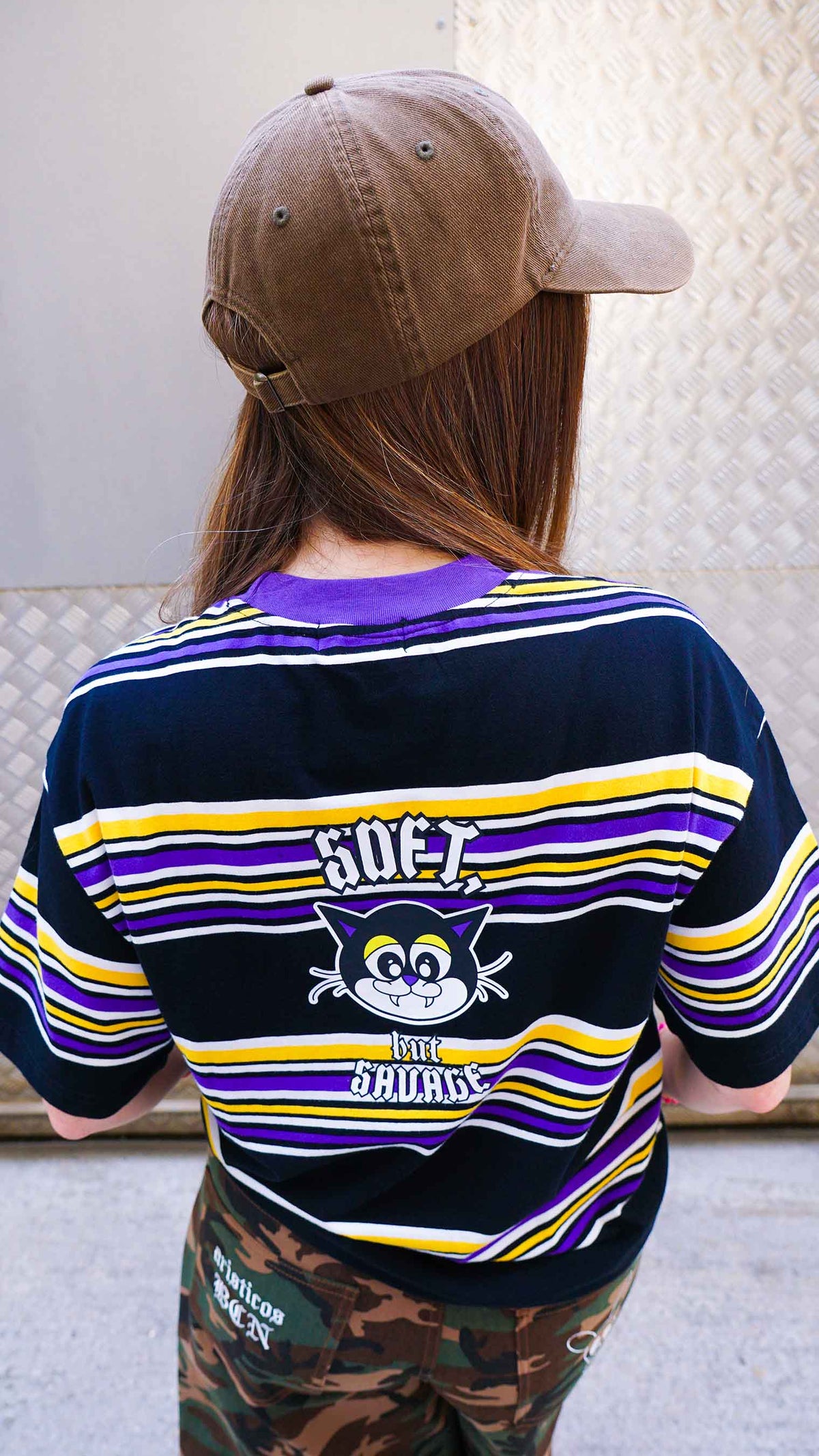 Camiseta Soft but Savage Striped