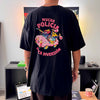 Camiseta Negra Mucha Policía poca Diversión