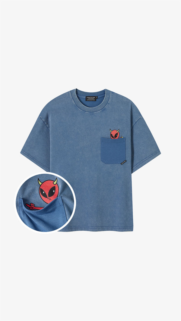 Camiseta OUT OF POCKET // Blue Washed