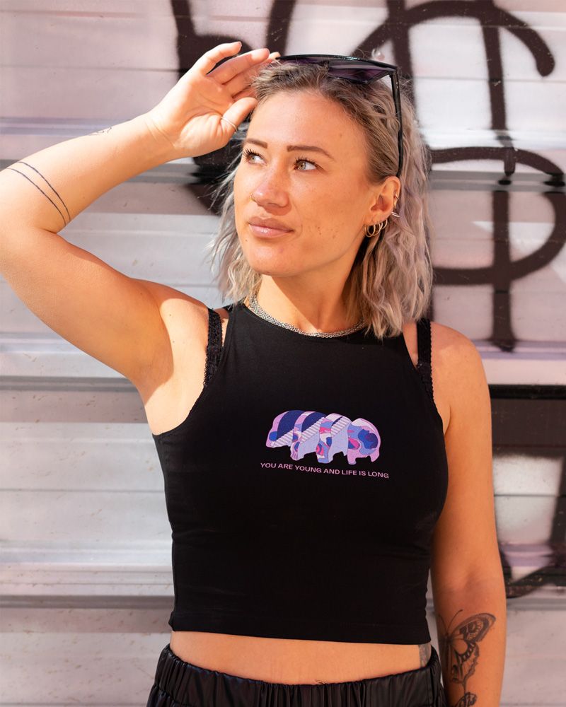 Skull crop top
